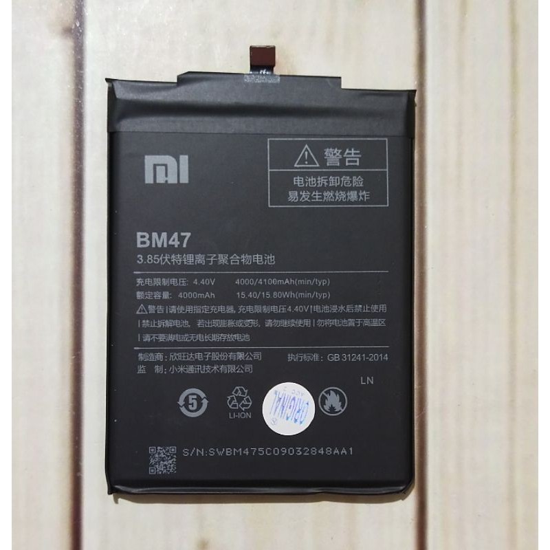 Xiaomi Batrai BM47 Ori 100%