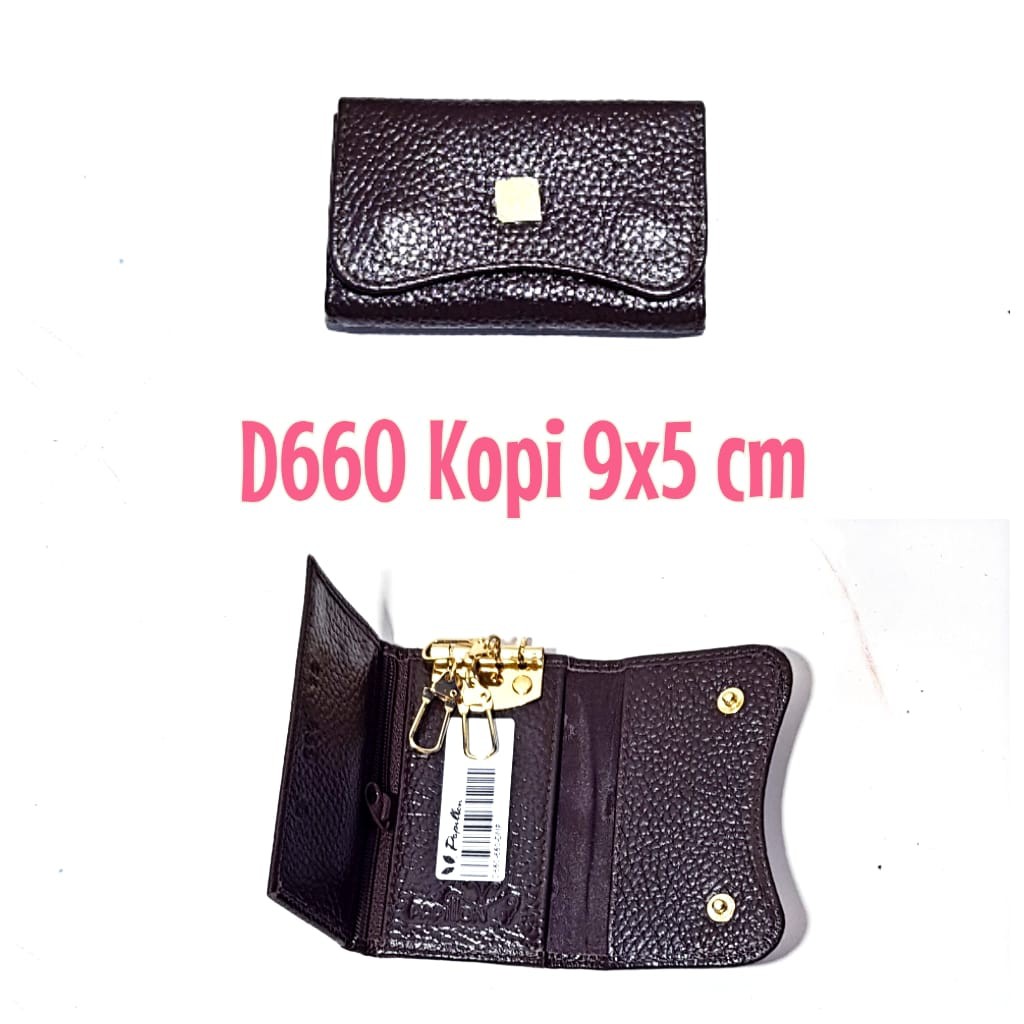 Dompet Papillon Original D660 Kopi Gantungan Kunci
