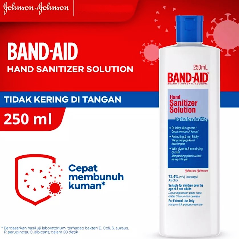 BAND-AID Hand Sanitizer Solution 250 ml 250ml