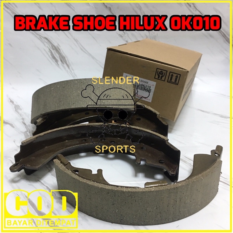 BRAKE SHOE HILUX SC - KAMPAS REM BELAKANG HILUX SINGLE CABIN 0K010