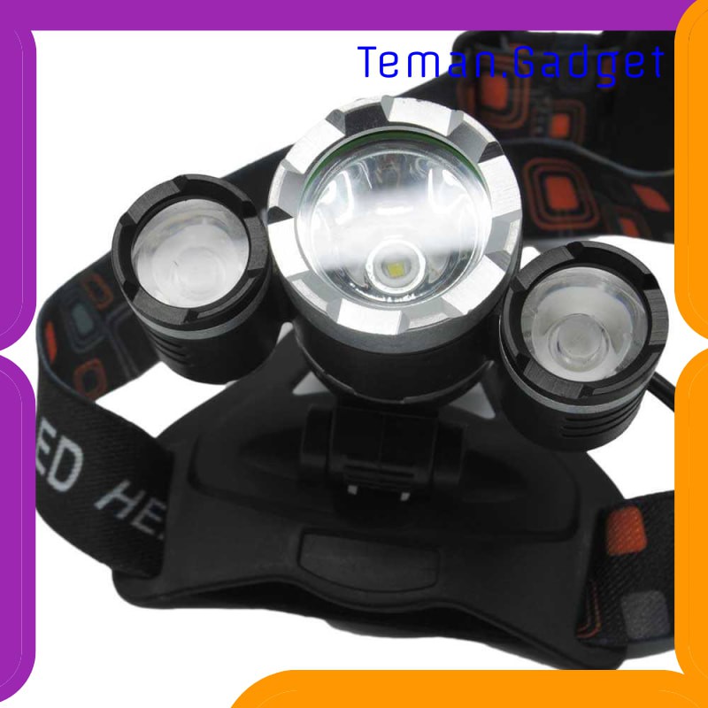 TG-IE098 TaffLED Power Headlamp 3 LED 5000 Lumens Cree XM-L - T6 HD-LD