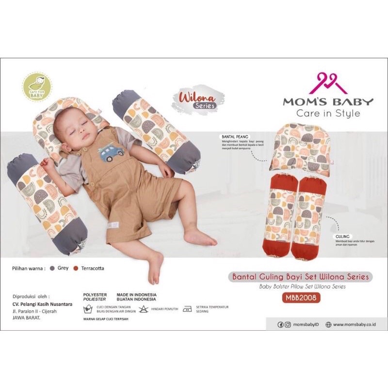 Bantal Guling Bayi Moms Baby Bantal Guling Set Wilona Series MBB2008 &amp; Othello Series MBB5011