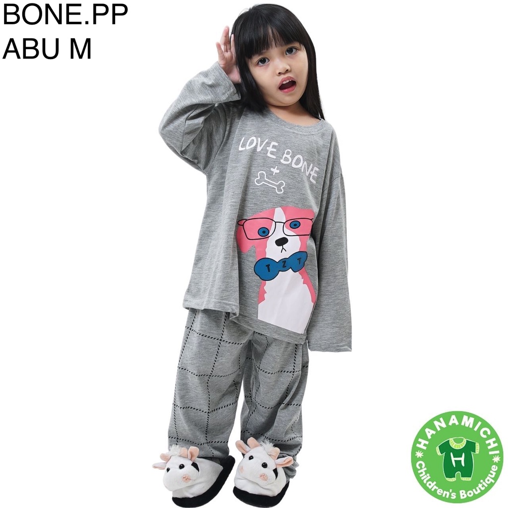 Hanamichi BONE.PP Setelan Piyama Anak Lengan Panjang