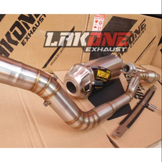 KNALPOT RACING NORIFUMI TRAIL BASIC MESIN TIGER MEGAPRO SCORPIO MODIF TRAIL RANGKA KLX STAINLESS