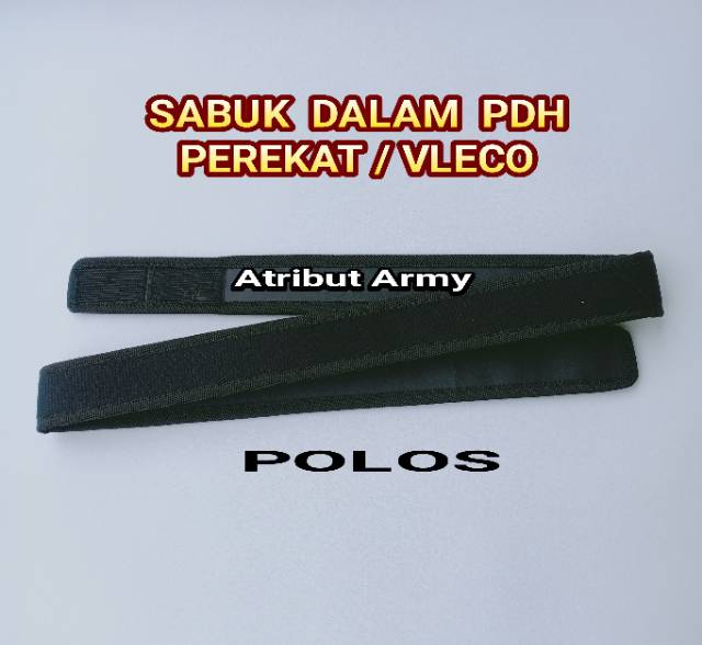 [SABUK DALAM KANVAS] Sabuk Kopel Dalam Perekat Satpam Security / Ikat Pinggang Satpam Security, Polisi, POL PP Hitam Pria