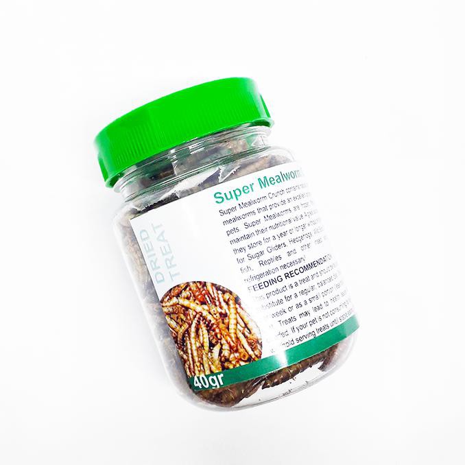 

Ulat Jerman Kering Sugar Glider - Dried Super Mealworm TERBAIK