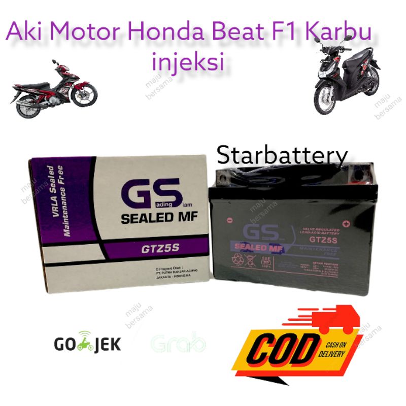 Jual Aki Motor Yamaha All New Soul GT GTZ5S Mio J Mio M3 Aki Kering MF