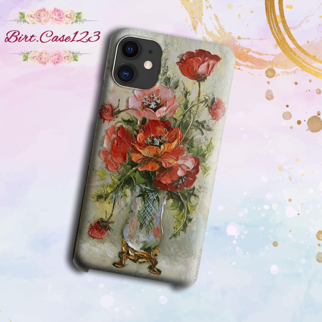 Hardcase PAINT FLOWER Oppo A3s A1k A5 A9 2020 A7 F9 A5s A31 A52 A92 A37 A53 A83 F1s F11 Pro BC933