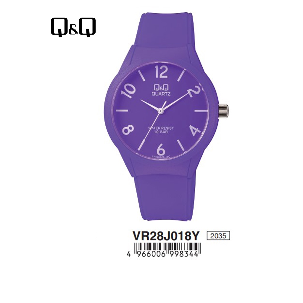 SALE Jam Tangan Unisex Casual Rubber Karet Analog Original Q&amp;Q QNQ QQ VR28 VR28J Series