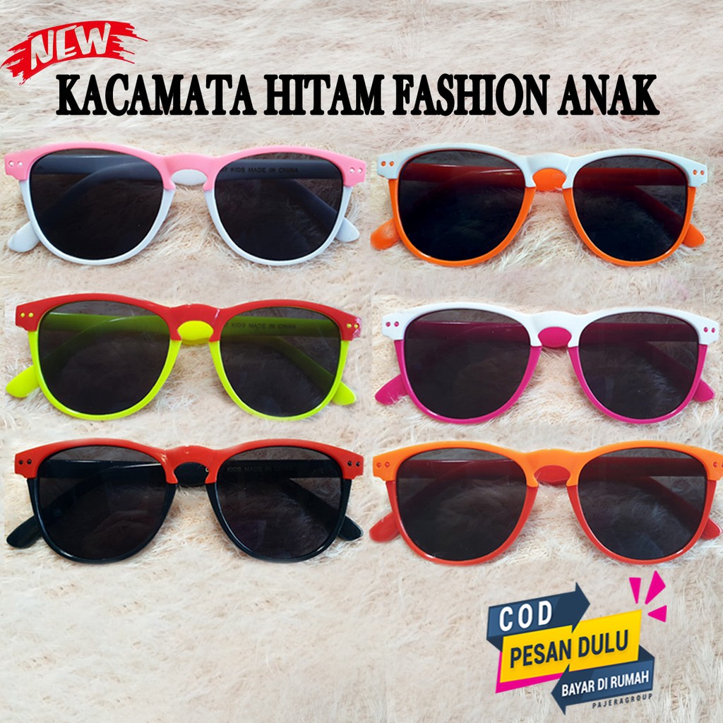 COD Kacamata Hitam Anak Perempuan Laki Kacamata Fashion Anak Sunglasses Kids Style Terbaru