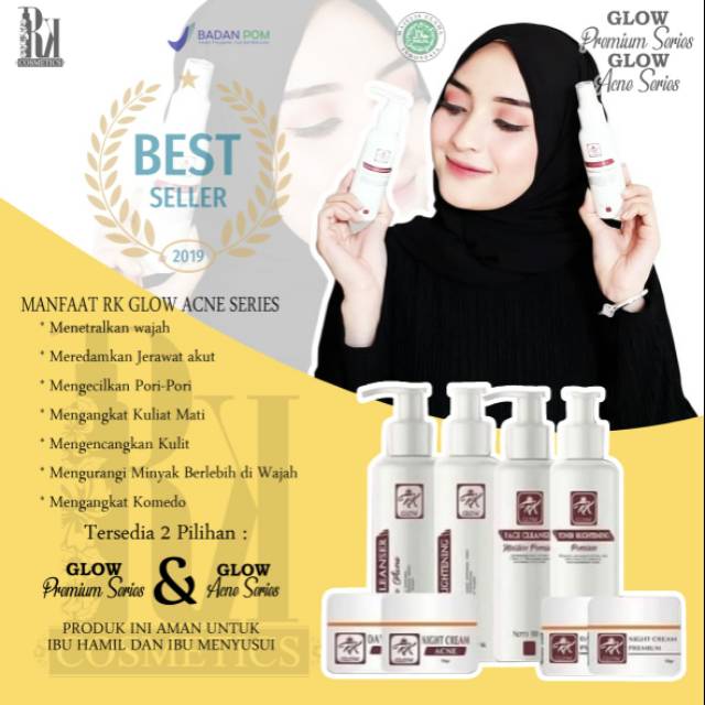 RK GLOW ACNE SERIES, AMAN UNTUK IBU HAMIL DAN MENYUSUI, MENGATASI JERAWAT, FLEK HITAM, BEKAS JERAWAT