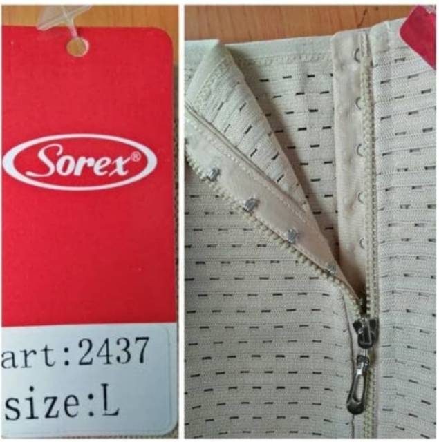 Korset Sorex 2437 / Stagen Sorex dengan kancing dan resleting