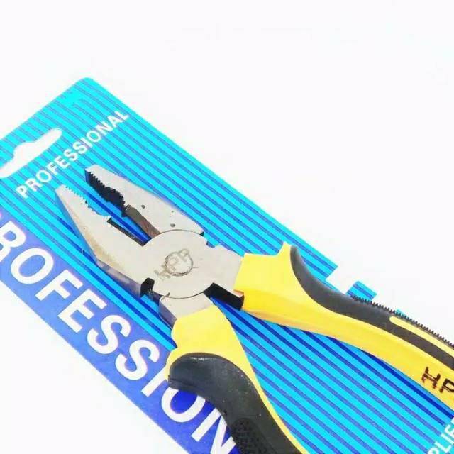 TERLARIS Tang kombinasi 8 inci bahan baja gagang karet