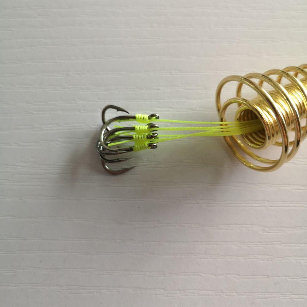 Lanfy Fishinghooks Tajam Aksesoris Memancing Kait Meledak Baja Karbon Tinggi Anti Berliku Umpan Perangkap Feeder Springs Fishing Bait Hooks