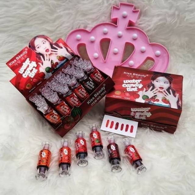 WATER CANDY TINT KISS BEAUTY HARGA 6 PCS