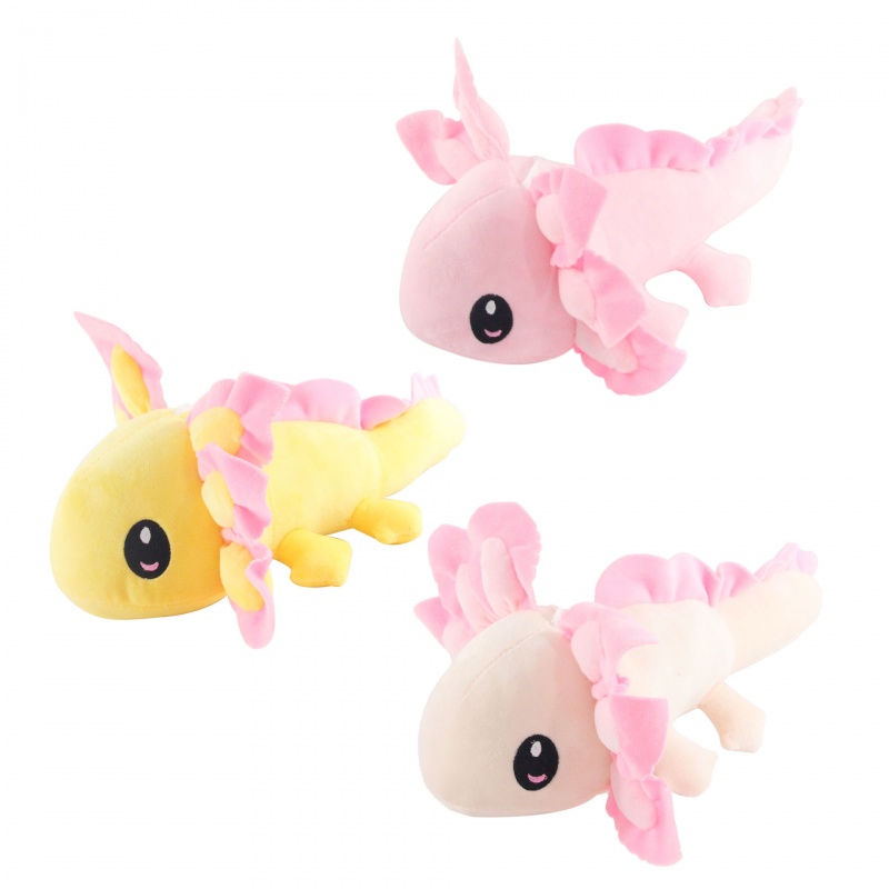 Mainan Boneka Stuffed Plush Axolotl Kartun Ukuran 35cm Untuk Anak / Dewasa