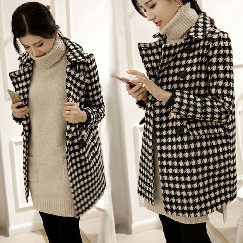 COAT RUELLA JAKET WOOL  PREMIUM WANITA MUSIM DINGIN KOREA TURKI