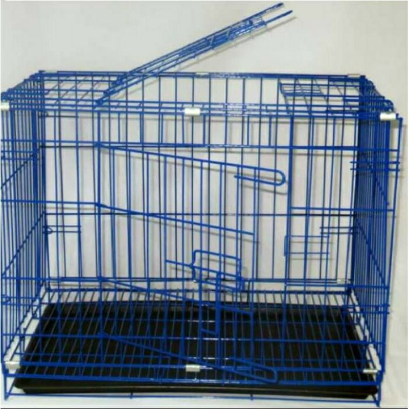 Kandang Besi Lipat Jumbo Kandang Besi Kucing, Anjing, Kelinci, Musang, Sugarglider, dll Ukuran 60 cm