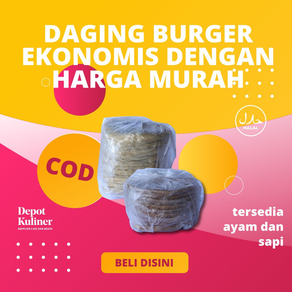 Jual Daging Burger Ekonomis di Medan - Daging Burger Ekonomis Murah