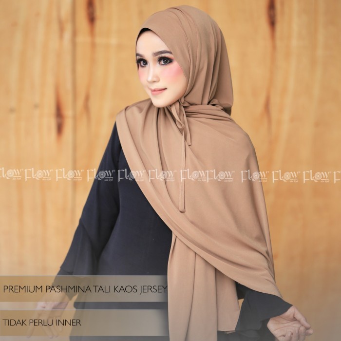 PASHMINA- JILBAB PASHMINA TALI JERSEY PREMIUM ORI FLOW -PASHMINA.