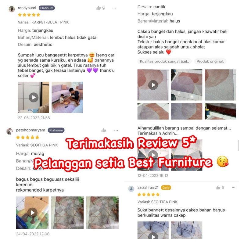 Best Premium Quality Karpet Lantai Anti Slip Minimalis Karpet Ruang Tamu Ruang Kamar