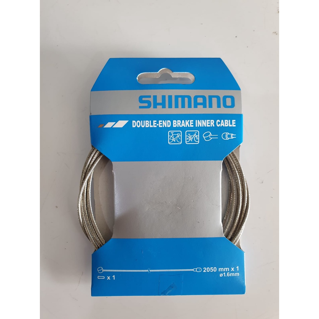 Kabel rem kawat original Shimano double end brake inner cable kabel rem original 2050 mm x 1