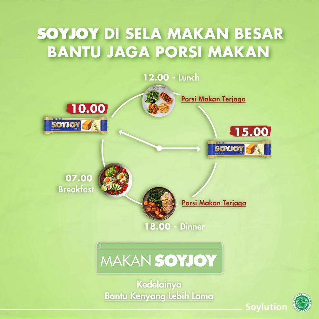 SOYJOY Snack Bar - Almond Chocolate / Raisin Almond / Strawberry / Danish Cheese - Cemilan Instan Sehat - Gluten Free - Soy Food Soylution