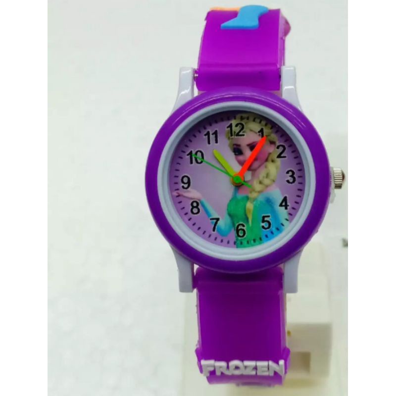 Jam tangan ring karakter frozen jam anak perempuan