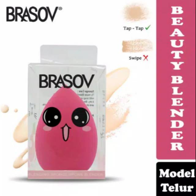 BRASOV Beauty Blender - Tear Drop - spons blending sponge warna random (VH)