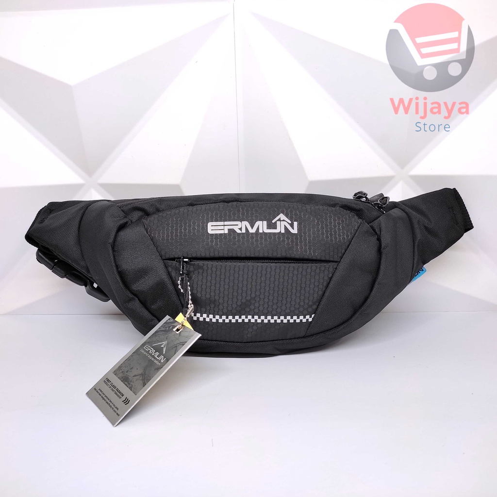 ERMUN Tas Selempang Pria yang Trendi dan Fungsional Waistbag Pria Kualitas Terbaik