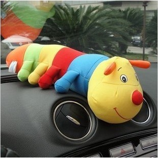 Boneka Cacing Pelangi Bambu Arang Charcoal Penghilang Bau Mobil