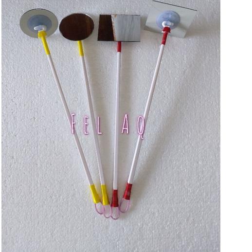 Xpress Stik Kaca Cupang Betta Channa Pelatih Mental Flaring Ikan Chana Cana Cermin Mirror Stick | 1.