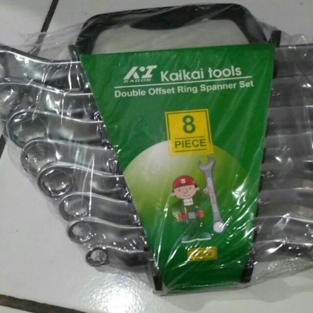 Kunci Ring Pas Kombinasi Isi 8pcs / 6pcs Uk.6-22mm Combination Wrench Set -yoyosoo