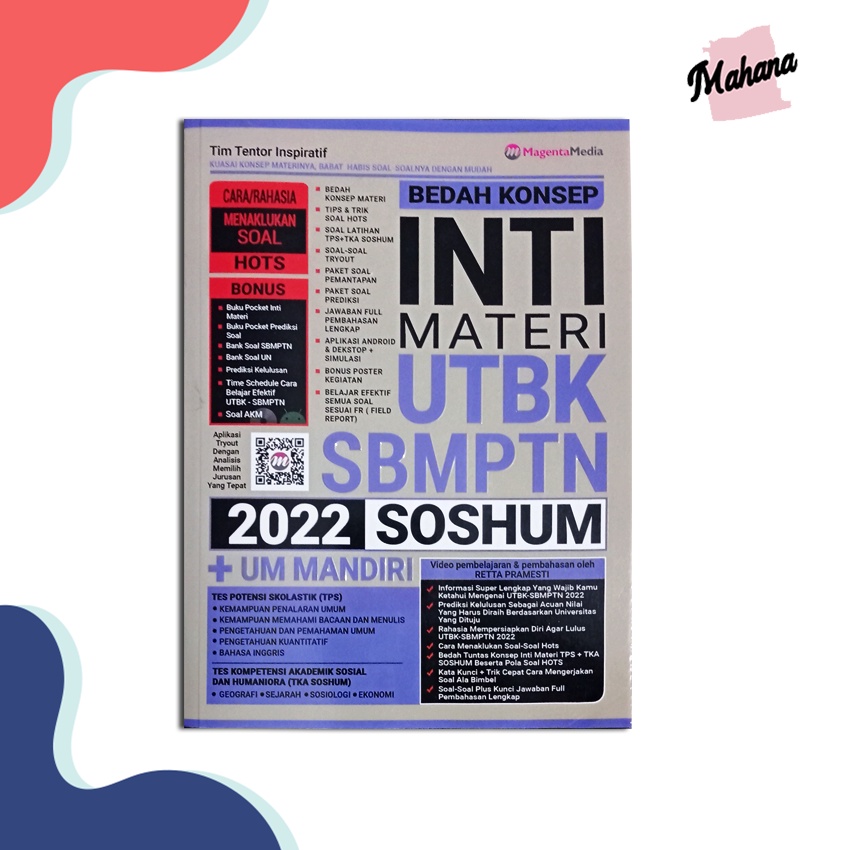 BEDAH KONSEP INTI MATERI UTBK SBMPTN 2022 SOSHUM + UM MANDIRI