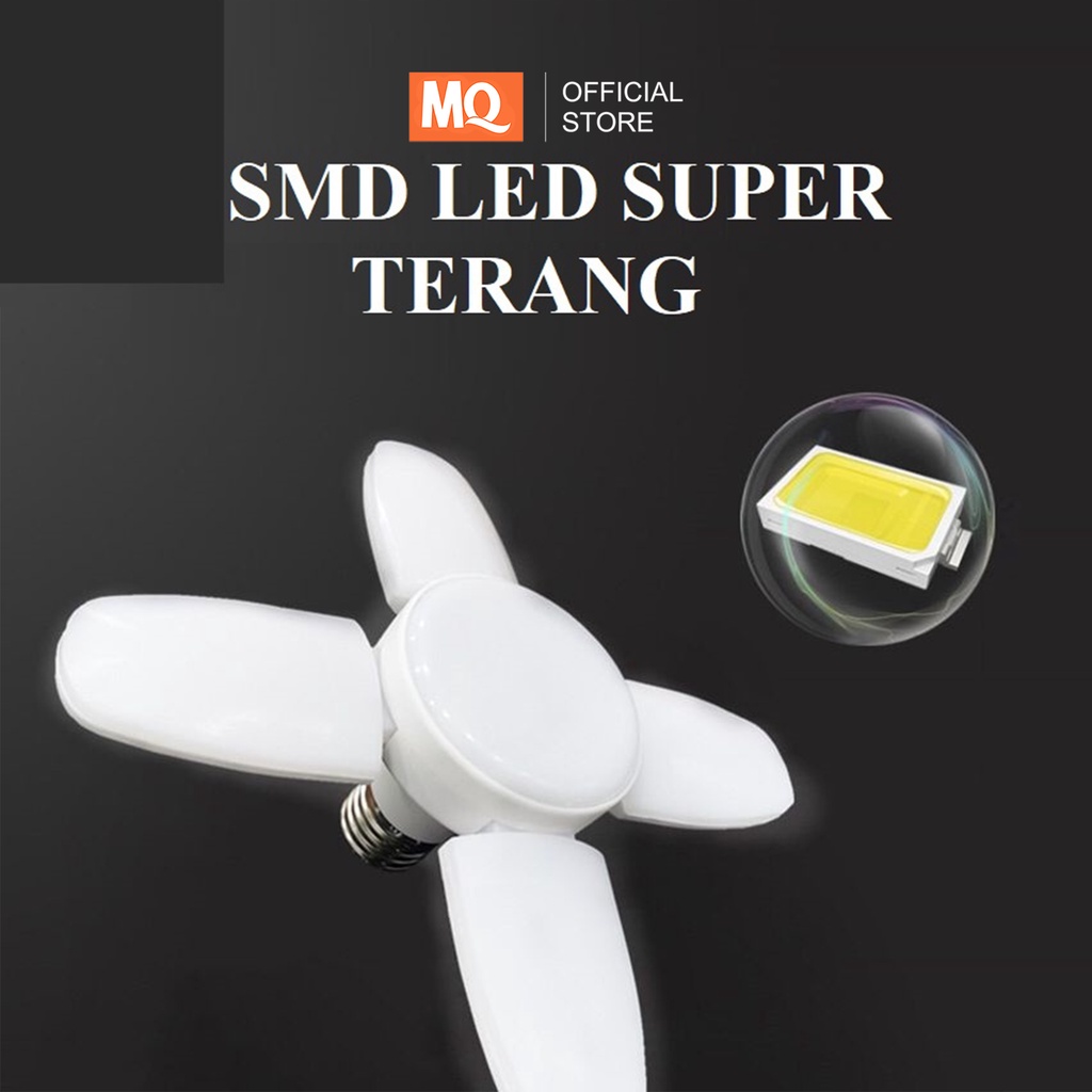 MQ Lampu Lipat Bohlam Fan Blade LED / Lampu Kipas LED Model Daun / Lampu Lipat Kipas 28W LAMPU LED SUPER TERANG