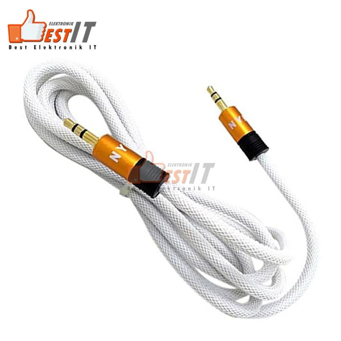 Kabel Audio jack AUX Gold 3.5mm NYK