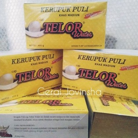 Krupuk lempeng puli cap TELOR WALET asli Madiun