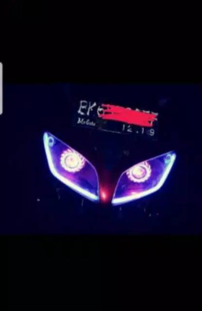 Lampu LED Projie Spiral Nanas Ulir Ae De RUNNING FLASH GERAK Angle Angel Demon Eye Spilar Motor-7