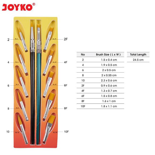 

Brush / Kuas Cat Air / Cat Minyak / Lukis / Acrylic Joyko Br-2 Best Seller