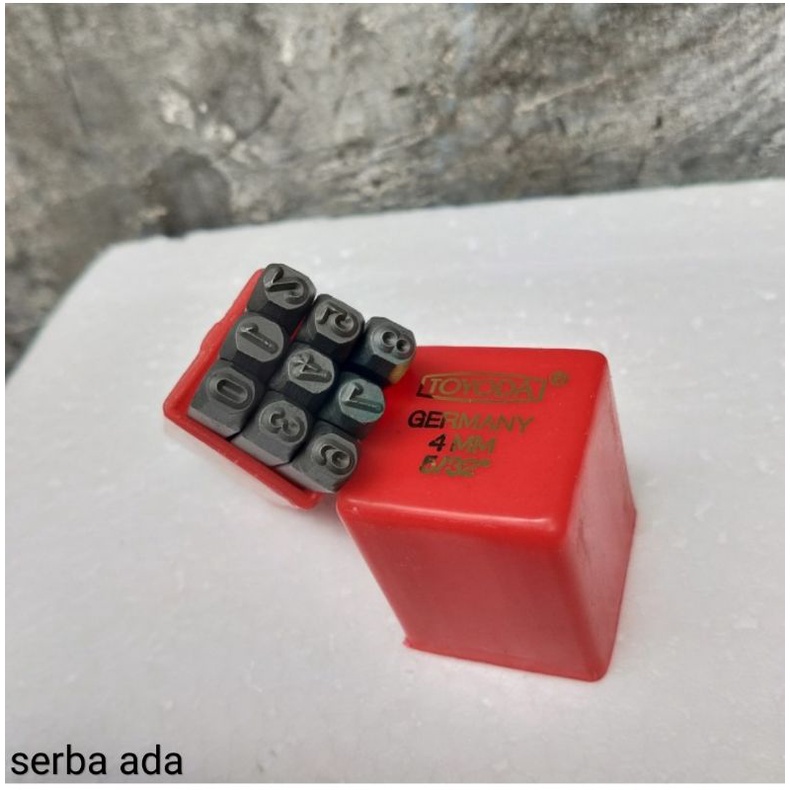 Mata ketok angka 4 mm - mata ketok no 4 mm