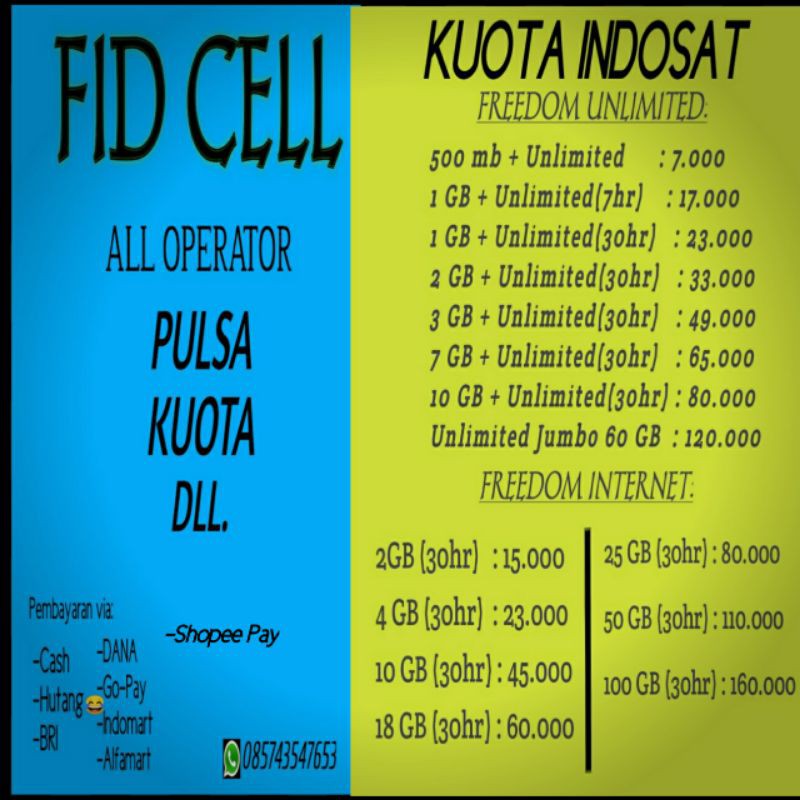 kuota indosat murah