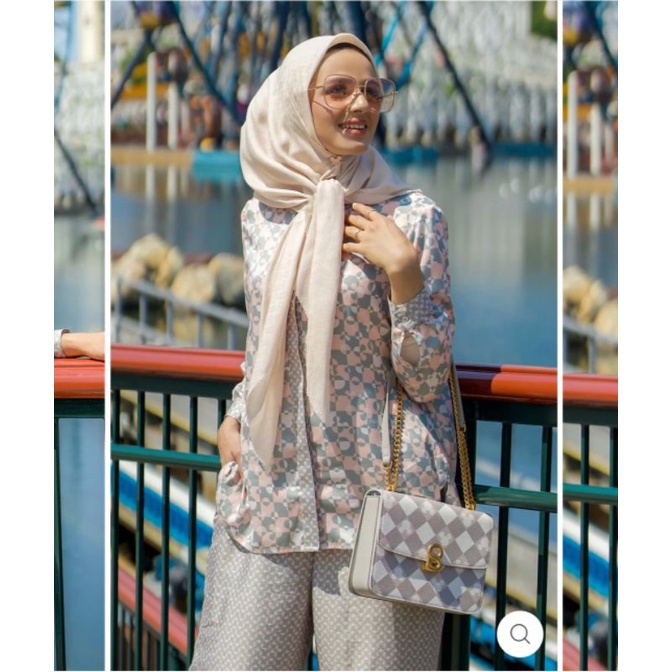 PUZZLEA SATIN TWILL SHIRT