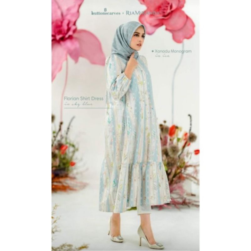 preloved Florian Shirt Dress Ria Miranda X Buttonscarves