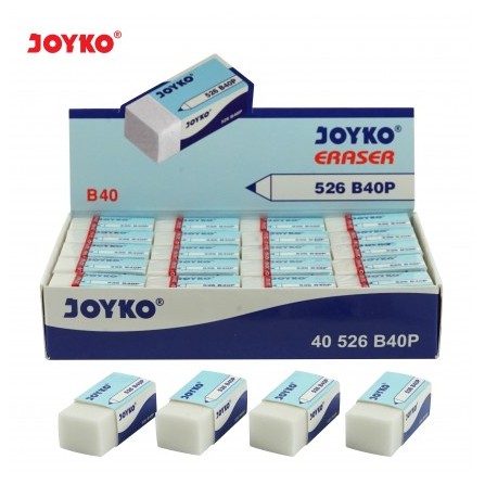 

PENGHAPUS PENSIL JOYKO PUTIH ERASER 526 B40 TERLARIS KECIL MINI B40P BERSIH MURAH UJIAN EXAM CLEAN