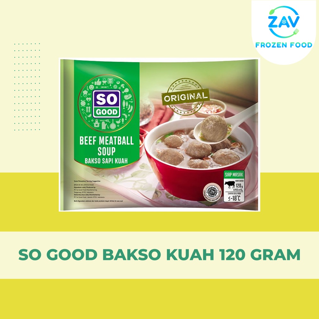 Jual So Good Bakso Kuah 120 Gram Shopee Indonesia