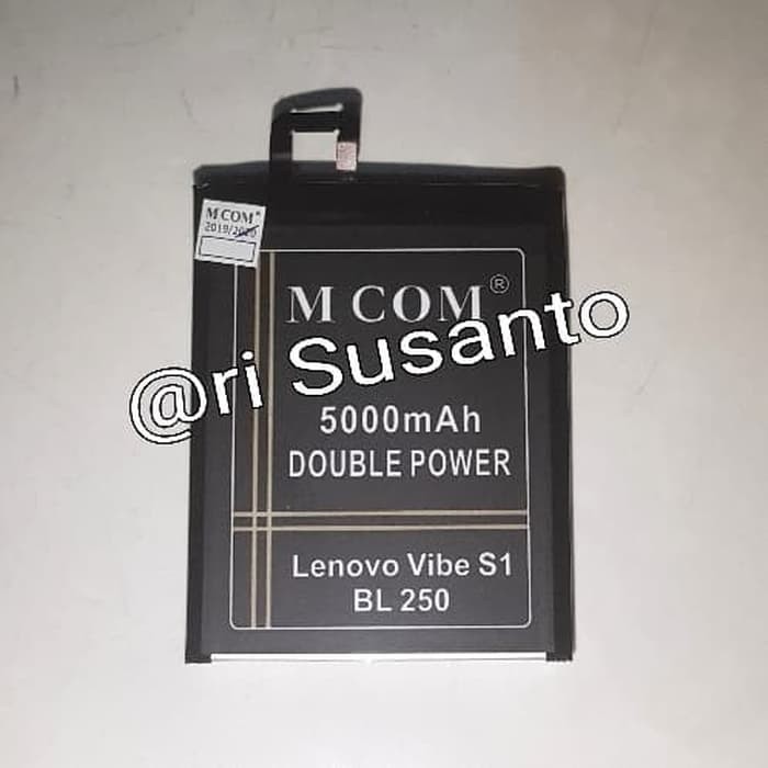 Batre Baterai Double Power Mcom Lenovo BL250 BL260 Vibe S1 Lite S1LA50 S1C50 S1A40 BL-250 BL-260