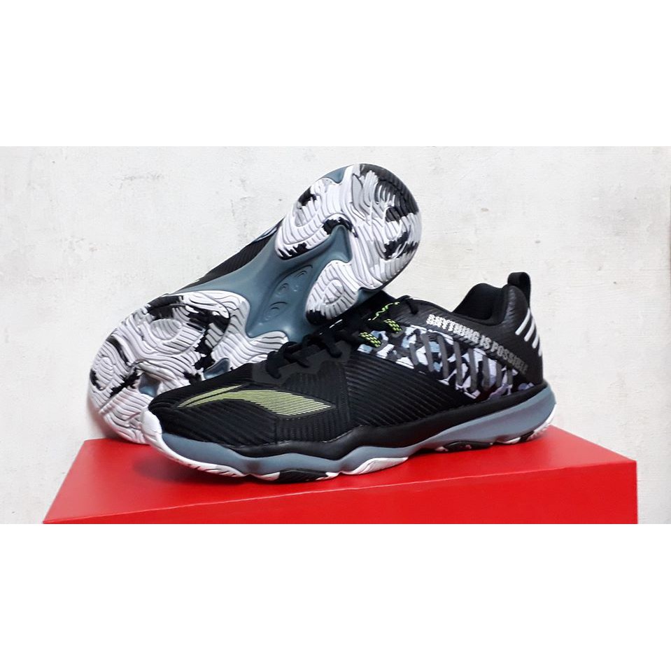 Sepatu Badminton Lining Ranger 4.0 TD New 2020 Black Origin