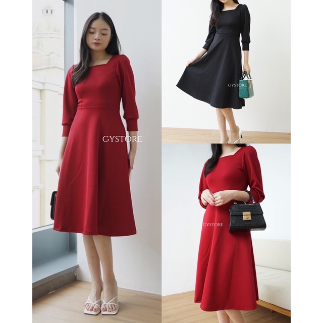 Swan Dress | Midi Dress | Korean Dress