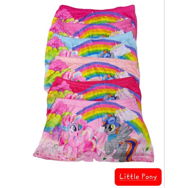 Celana Dalam Boxer Anak Perempuan Katun Little Pony Princess Mickey Mouse Ecer Boxer anak Cewe Katun