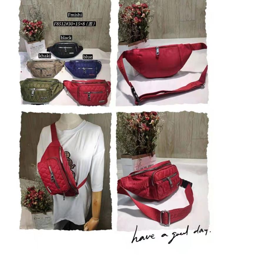 ۝ Tas Wanita Import Pinggang Selempang Waistbag Waist Bag FENGMISHI FMS8512 8512 FMSF8512 F8512 Bord